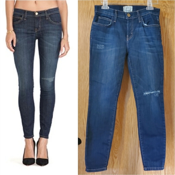 Current/Elliott The Stiletto Typhoon Destroy jeans from Revolve - Picture 1 of 15